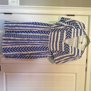 Old Navy - New with Tag flutter sleeve V-neck jacquard mini swing dress